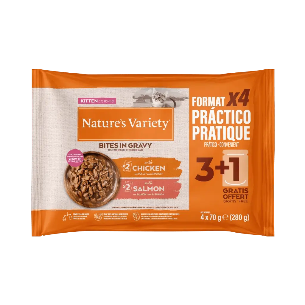 BOCADITOS EN SALSA GATITOS POLLO Y SALMON