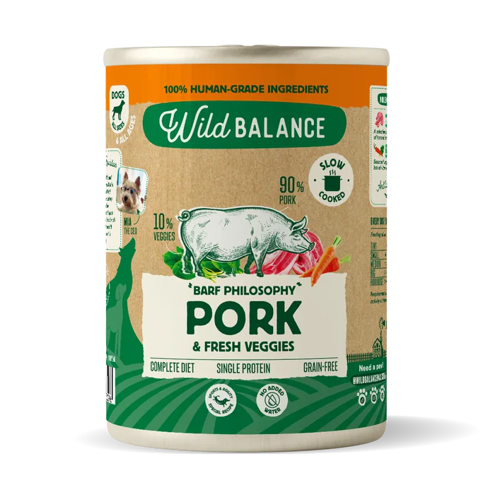 LATA TIPO BARF CERDO 400 GRS