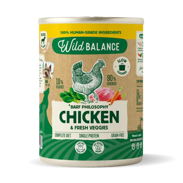 LATA TIPO BARF POLLO 400 GRS