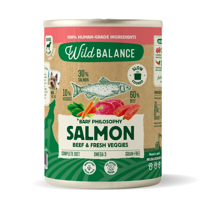 LATA TIPO BARF SALMON 400 GRS