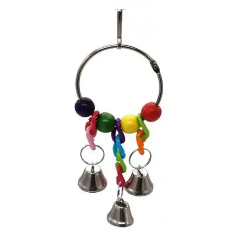 JUGUETE PERIQUITO ARO Y CAMPANAS