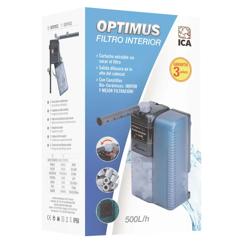 FILTRO OPTIMUS 500L/H