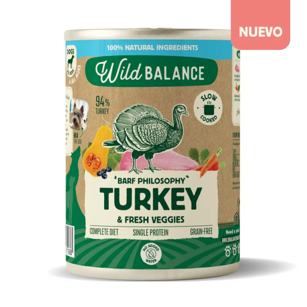 LATA TIPO BARF PAVO 400 GRS