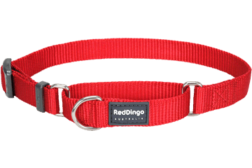 COLLAR SEMIAHOGO LISO ROJO L