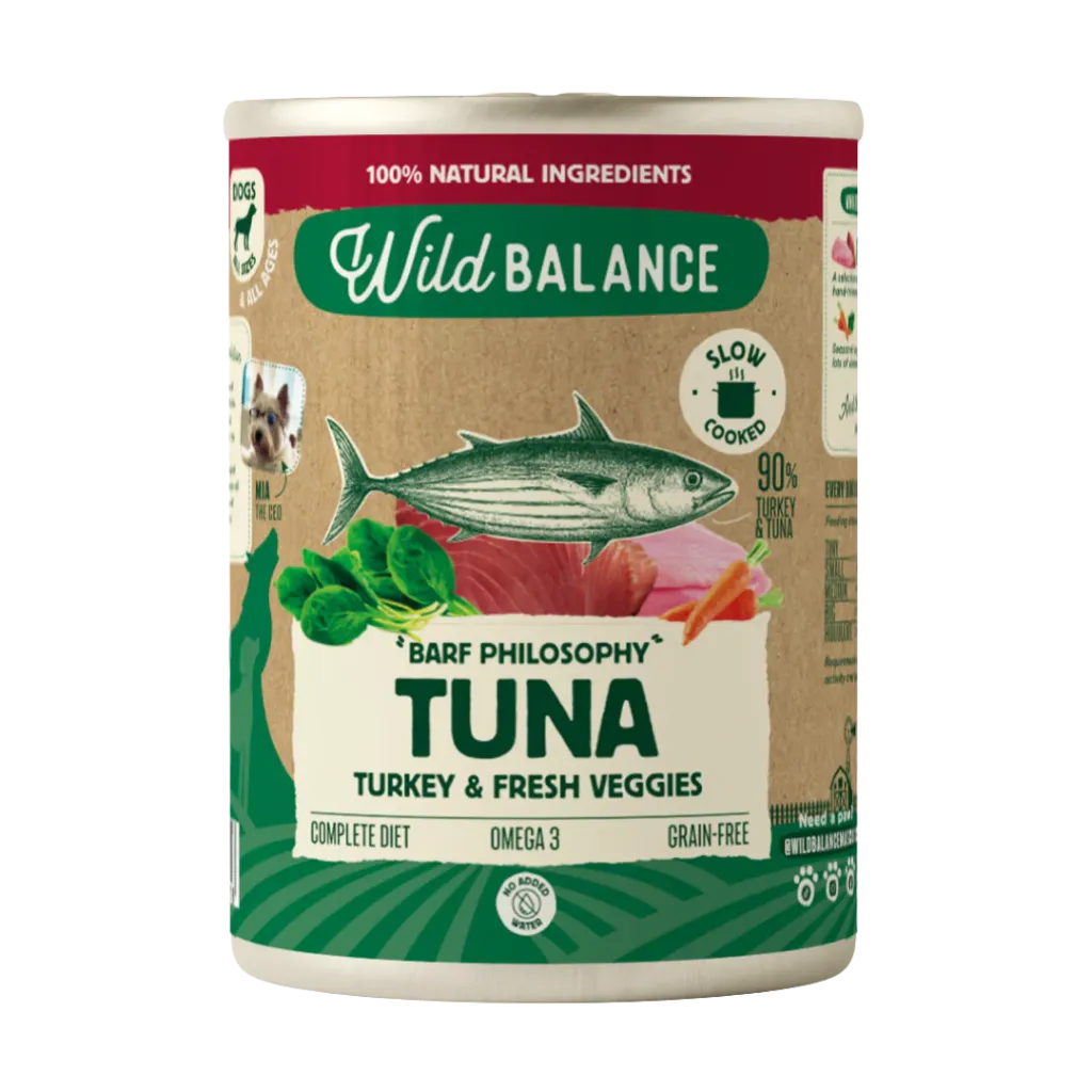 LATA TIPO BARF PAVO Y ATUN 400 GRS