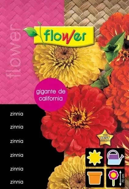 ZINNIA GIGANTE CALIFORNIA MULTICOLOR
