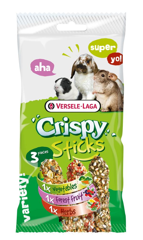 CRISPY STICKS VEGETALES, FRUTAS DEL BOSQUE E HIERBAS