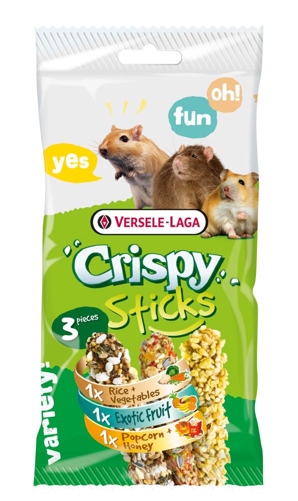 CRISPY STICKS OMNIVORES ARROZ, VEGETALES FRUTAS EXOTICAS