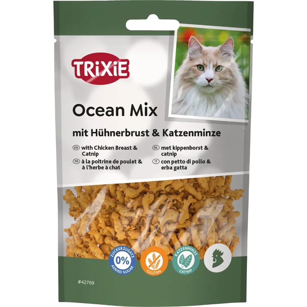 OCEAN MIX PECHUGA POLLO Y CATNIP 50 GRS