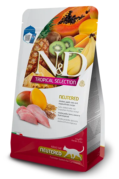FARMINA ND CAT TROPICAL SELECTION NEUTERED POLLO 1,5 KG