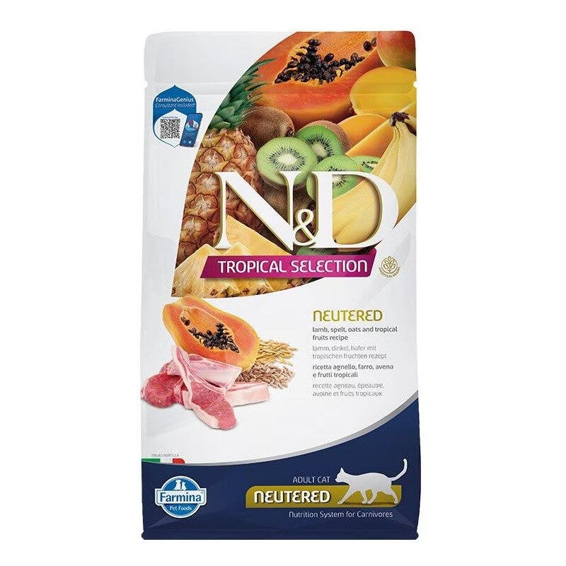 FARMINA ND CAT TROPICAL SELECTION NEUTERED CORDERO 1,5 KGRS