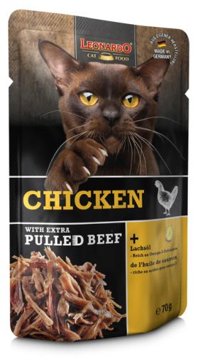 POLLO CON TERNERA 70 GRS