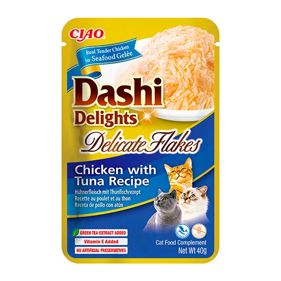 CHURU CAT DASHI DELIGHT DELICATE FLAKES ATUN 40 GRS