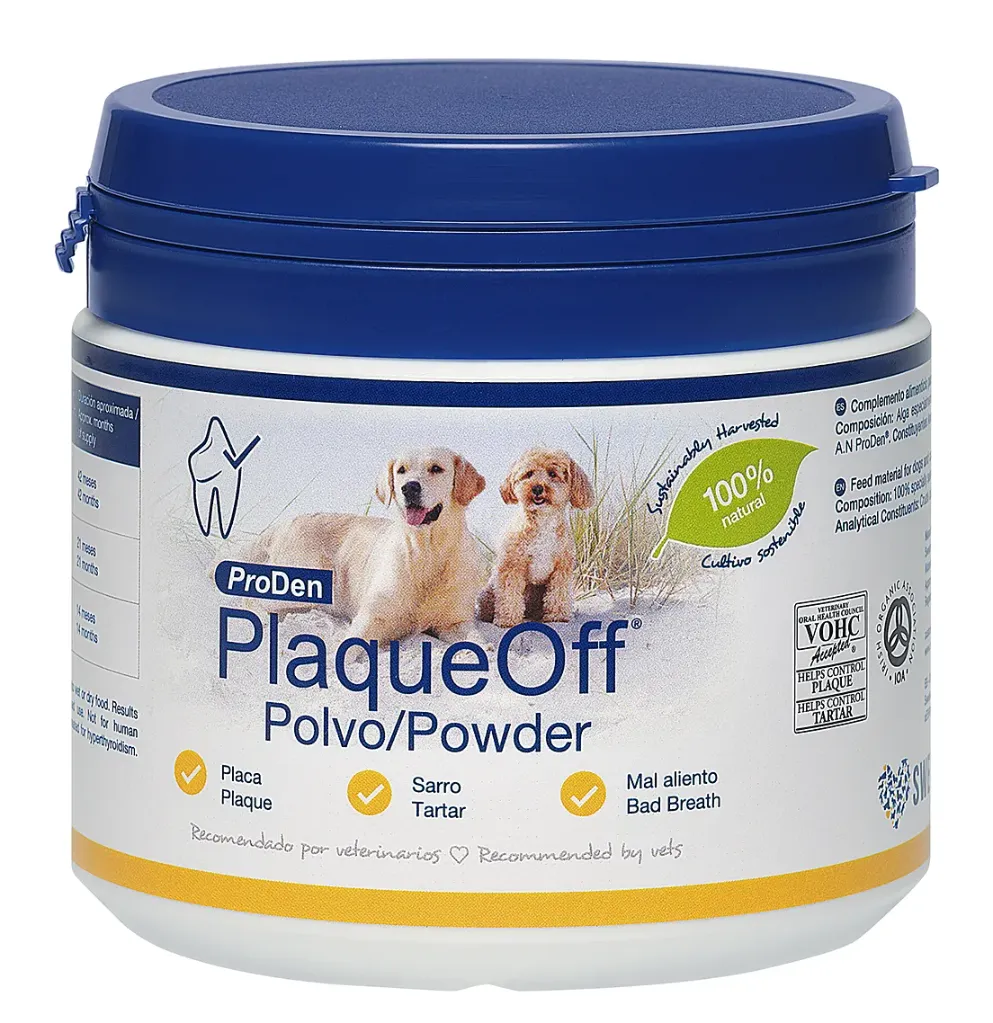 PLAQUEOFF PERRO GATO POLVO 420 GRS