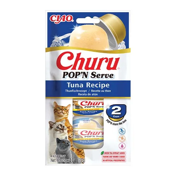 CHURU CAT POP´N SERVE ATUN 2X35 GRS