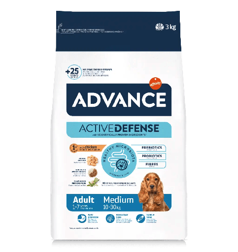 ADVANCE DOG MEDIUM ADULT 3 KG