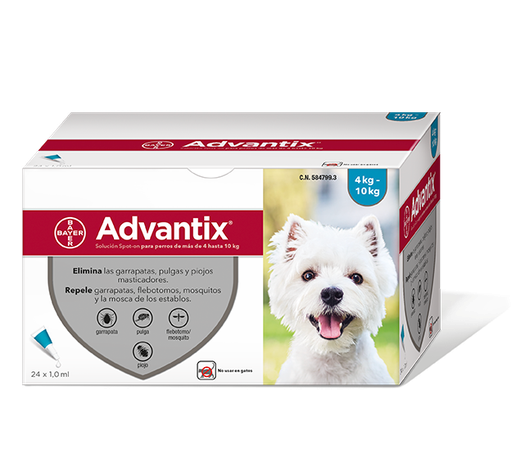 ADVANTIX 4-10 KGRS 1 PIPETA