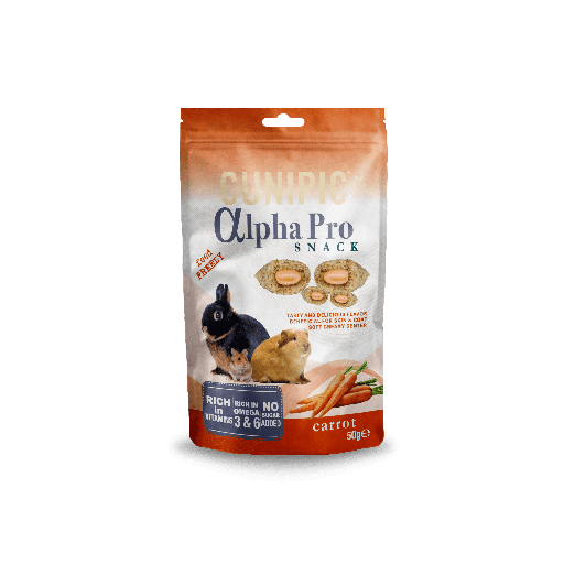 ALPHA PRO SNACK ZANAHORIA 50 GRS