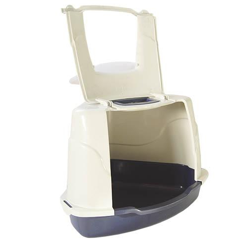 ARENERO TRIANGULAR CERRADO PUERTA ABATIBLE 