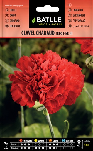 CLAVEL CHABAUD DOBLE ROJO