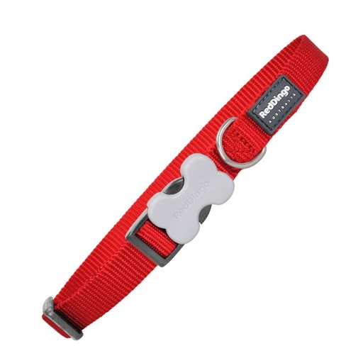COLLAR PERRO RD LISO ROJO 12MM 24-37 CMS