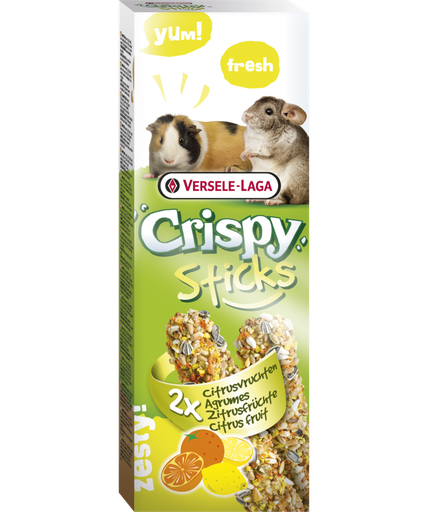 CRISPY STICKS CONEJO-COBAYA FRUTAS 2X55 GRS