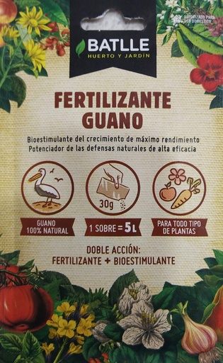 FERTILIZANTE GUANO SOBRE PARA 5 L