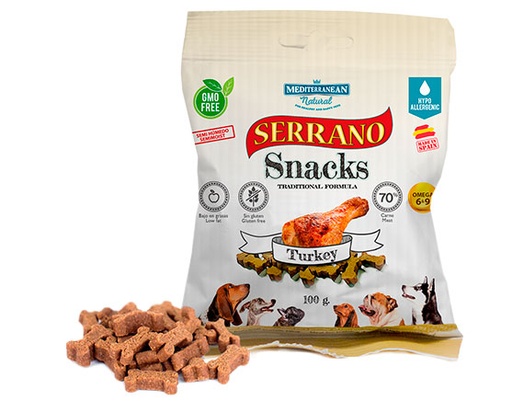 SNACK SERRANO PAVO 100 GRS