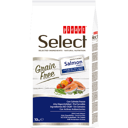 SELECT GRAIN FREE ADULT SALMON 10 KILOS