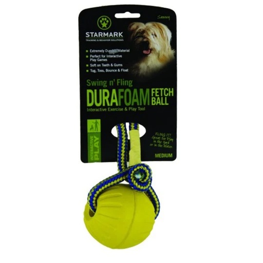STARMARK PELOTA DURAFOAN SWING Y FLING CON CUERDA T. M