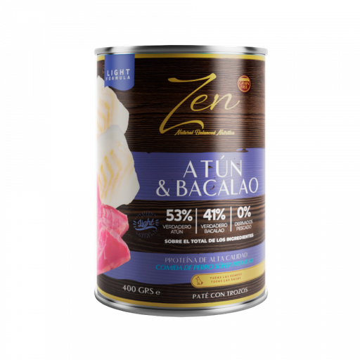 ZEN ATUN Y BACALAO 400 GRS