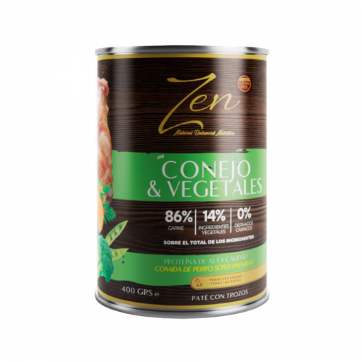 ZEN CONEJO Y VEGETALES 400 GRS