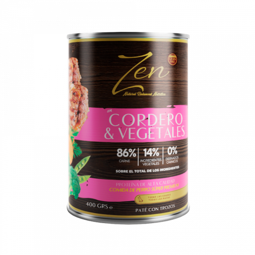 ZEN CORDERO Y VEGETALES 400 GRS