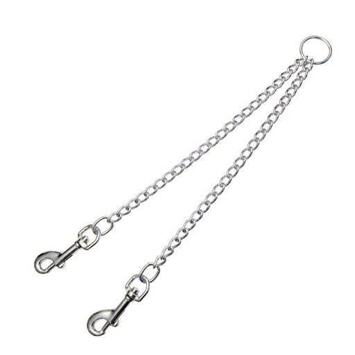 ACOLPLE CADENA 2 PERROS 2MM X 25 CMS