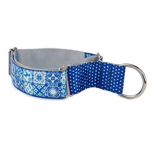 COLLAR MARTINGALE DOG MOSAIC AZUL PEQUEÑO