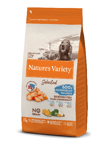 NATURE'S VARIETY CANINE ADULT MD/MX SALMON 2KG