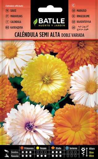 CALENDULA SEMI ALTA DOBLE VARIADA