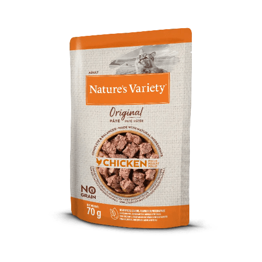 NATURE'S VARIETY ORIGINAL GATO ADULTO PATE POLLO 70 GR