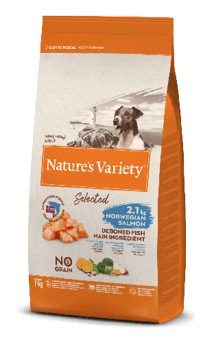 NATURE'S VARIETY SELECT CANINE ADULT MINI SALMON 7 KGR