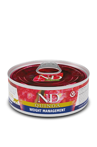 FARMINA ND CAT QUINOA WEIGHT MANAGEMENT 80 GRS