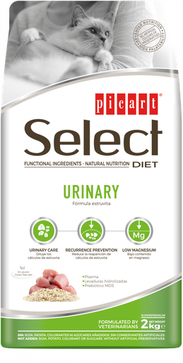 SELECT DIET CAT URINARY 2 KGRS