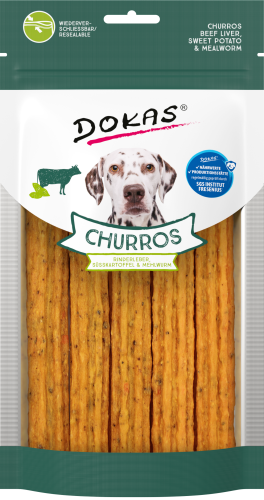 CHURROS DE TERNERA, INSECTO Y PATATA 150 GRS