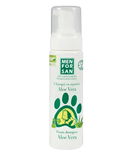 CHAMPU EN ESPUMA CON ALOE VERA GATOS 200 ML
