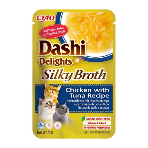 DASHI DELIGHT SILKY BROTH POLLO Y ATUN 40 GRS
