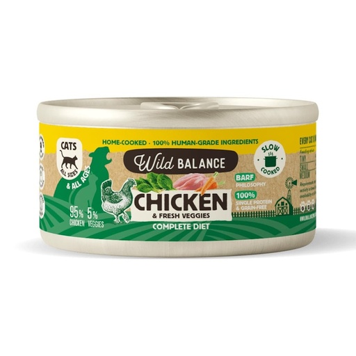 WILD BALANCE POLLO Y VEGETALES 120 GRS