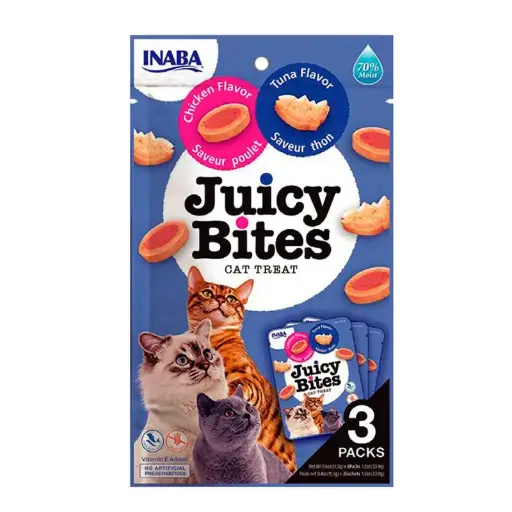 CHURU CAT JUICY BITES POLLO/ATUN 3x11,3 GR